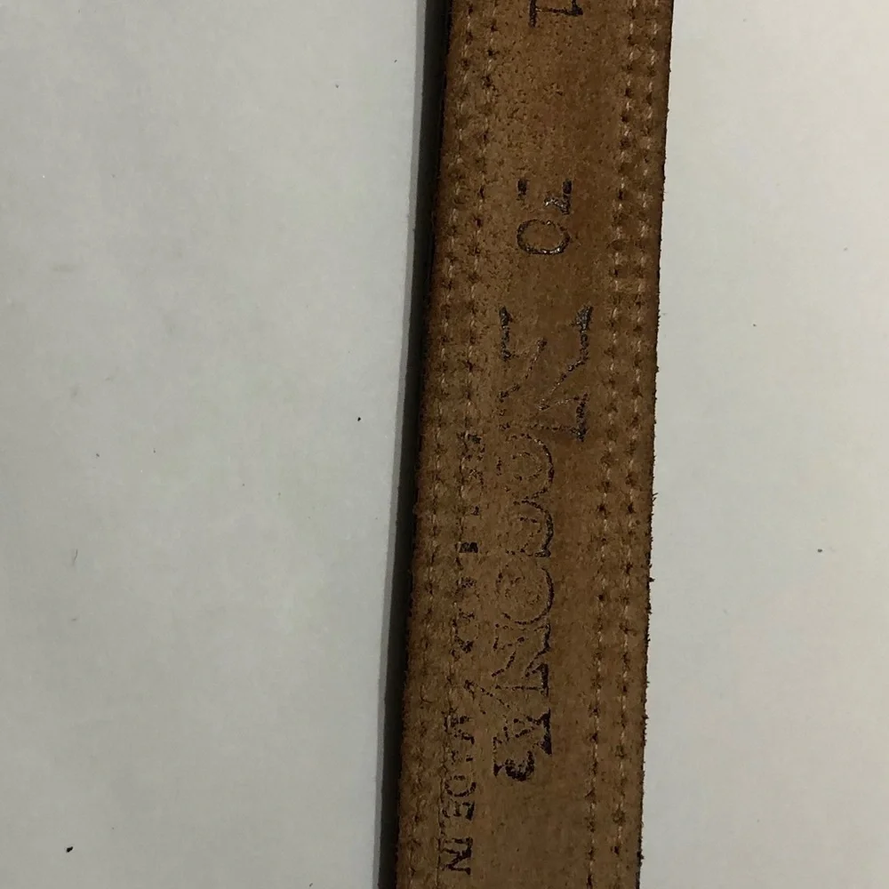 Nocona Leather Black 7/8 Width Belt Sz30 - Picture 4 of 6